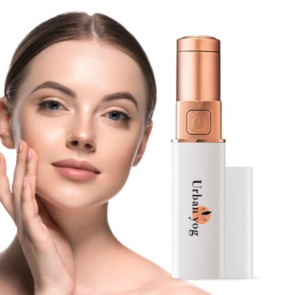 Urban Yog Electric Facial Hair Remover Machine for Women, Quick 60-Minute Charge, 100-Minute Runtime, Stainless Steel Blade, Painless Hair Removal for Upper Lip, Chin, Eyebrows & Cheeks, Compact & Portable