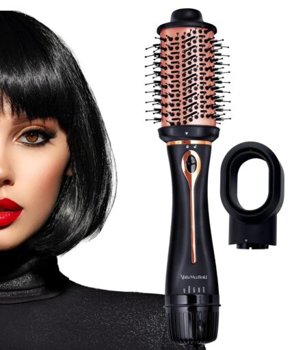 Urban yog MakeMeeBold 3-in-1 Hot Air Brush| 1.5-inch Barrel | Hair Dryer Hair Straightener Volumizer Blow Dryer Styling Tool,1200 Watt, Multicolour