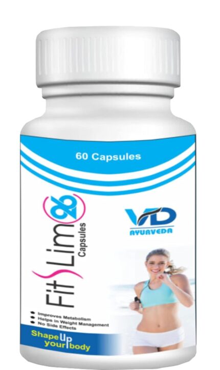 VD ayurvedic fit slim capsule - Improve Metabolism - Weight Management - Getting rid of unwanted fat - 60 capsule