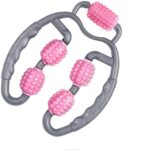 VDHJA Multi Function Muscle Relaxer Yoga Fitness Equipment Neck Arm Leg Waist trigger point and sore muscle relief Massager Stick Foam Roller (Multi Color)