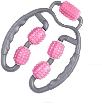 VDHJA Multi Function Muscle Relaxer Yoga Fitness Equipment Neck Arm Leg Waist trigger point and sore muscle relief Massager Stick Foam Roller (Multi Color)