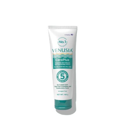 VENUSIA Dr. Reddy'S Ceraplus Moisturizing Cream For Dry Skin - Formulated With 5 Essential Ceramides, Oat Complex & Hyaluronic Acid | Hypoallergenic And Fragrance-Free | 100G
