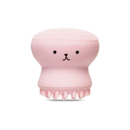 VEZZLE Octopus Design Silicone Facial Cleansing Brush Face Exfoliator Massager Beauty Tool All in One Deep Pore Cleansing Sponge & Brush, For Exfoliating, Massage, Cleansing Soft Brush