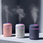 VIROLEP Humidifier for Room Moisture, Aroma Diffuser for Home, Mist Maker, Cool Mist Aromadifuser, Small Quiet Air Humidifier, Ultrasonic Essential Oil Diffuser