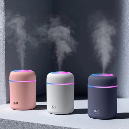VIROLEP Humidifier for Room Moisture, Aroma Diffuser for Home, Mist Maker, Cool Mist Aromadifuser, Small Quiet Air Humidifier, Ultrasonic Essential Oil Diffuser
