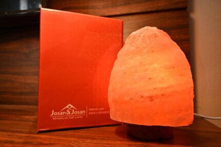Vee-C Natural Air Purifier Himalayan Pink Rock Salt Lamp for Vastu Feng Shui Healing, Peace and Harmony (Orange, 3-4 kg)