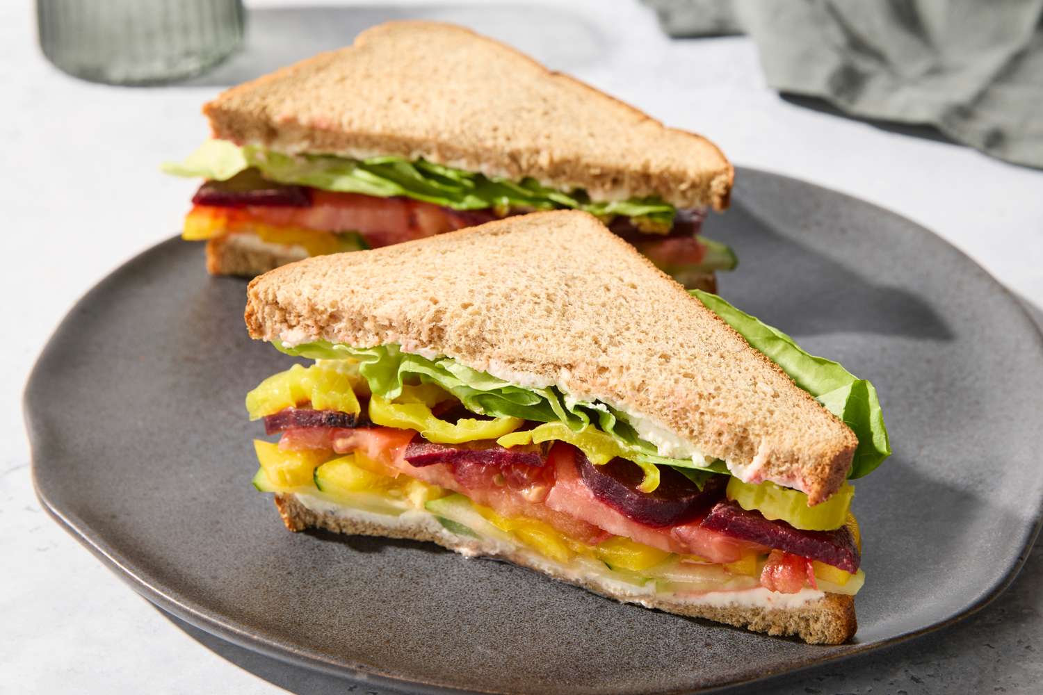Veggie Sandwich with Garlic-Herb Cheese