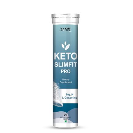 Vokin Biotech Keto SlimFit Pro Tablets For Weight Loss Dietary Supplement Effervescent Water Soluble (20 Tablets)