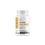 Wel-Ark Plant-Based CLA 1000 Non-GMO Fat Burner & Metabolism Support Supplement 80% Standardized CLA from Safflower Oil Supports Weight Management & Lean Muscle 60 Capsules
