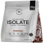 Wellbeing Nutrition Whey Protein Isolate 1kg Dark Chocolate | 26g Protein, Clinically Proven Velositol for 2x Muscle Protein Synthesis, 4B CFU Probiotics, Digestive Enzymes, Bloat Free, Easy to Digest