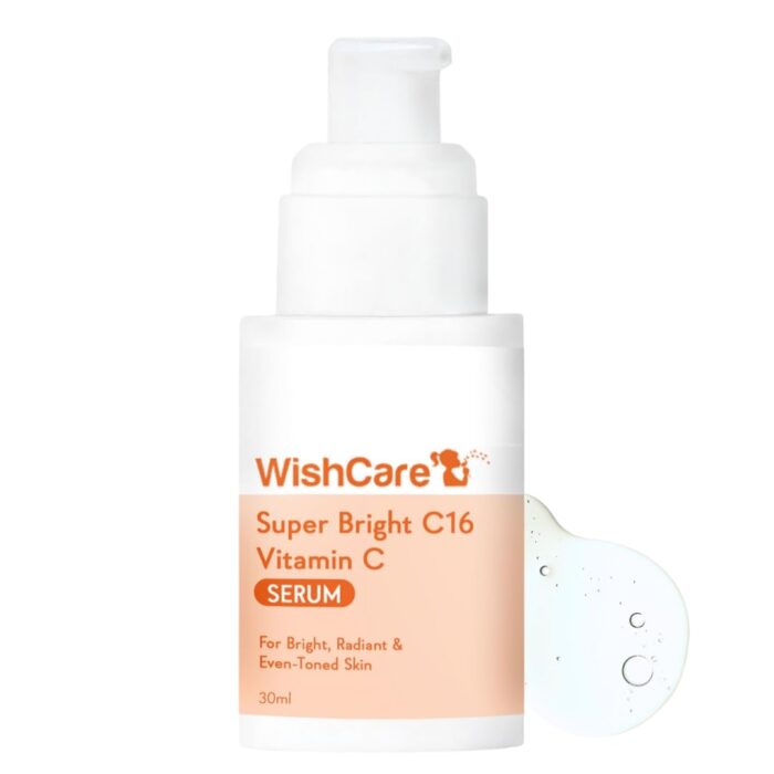 WishCare Super Bright C16 Vitamin C Serum for Oily Skin, Dry & Combination Skin -10% Vitamin C, 4% Niacinamide,1% Kojic Acid, 0.5% Ferulic Acid, Licorice & 4-n-BR- Serum For Pigmentation & Dark Spots 30ml