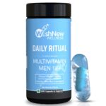 WishNew Wellness Daily Ritual Men's Multivitamin 18+ | Comprehensive 36-Nutrient Blend for Peak Energy & Metabolism | Boosts Stamina, Immune Health | 60 Non-GMO Delayed Release Capsules for Your Wellbeing