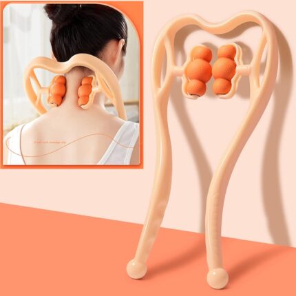 Wolpin 6 Ball Roller Neck Massagers Physio Body Massagers (for Cervical Neck Shoulder Arms, Leg Calf Thigh & Back Waist Pain Relief)