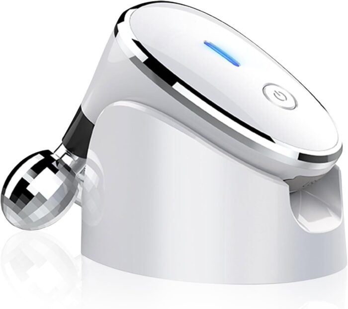 XENGVA Double Chin Reducer Eliminator for Women Facial Massager Electric Face Lift Device Sculpting Tool Facial Rollers Luminesce Glow Gua Sha Tools For Face Neck Sculptor Roller for Wrinkles and Lifting