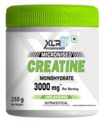 XLR8 Creatine Monohydrate Powder Micronized | Unflavoured, 250g | Pre & Post Workout Supplement for Men & Women | Supports Muscle Growth & Energy