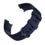 YODI Bands Compatible with Fitbit Charge 4 / Fitbit Charge 3 / Fitbit Charge 3 SE Band, Soft Replacement Wristband for Women Flexible Waterproof Sport Watch Strap for Men (BLUE)