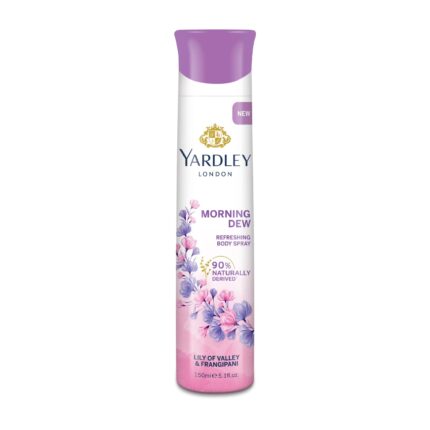 Yardley London Morning Dew Refreshing Deodorant Body Spray for Women, 150 ml
