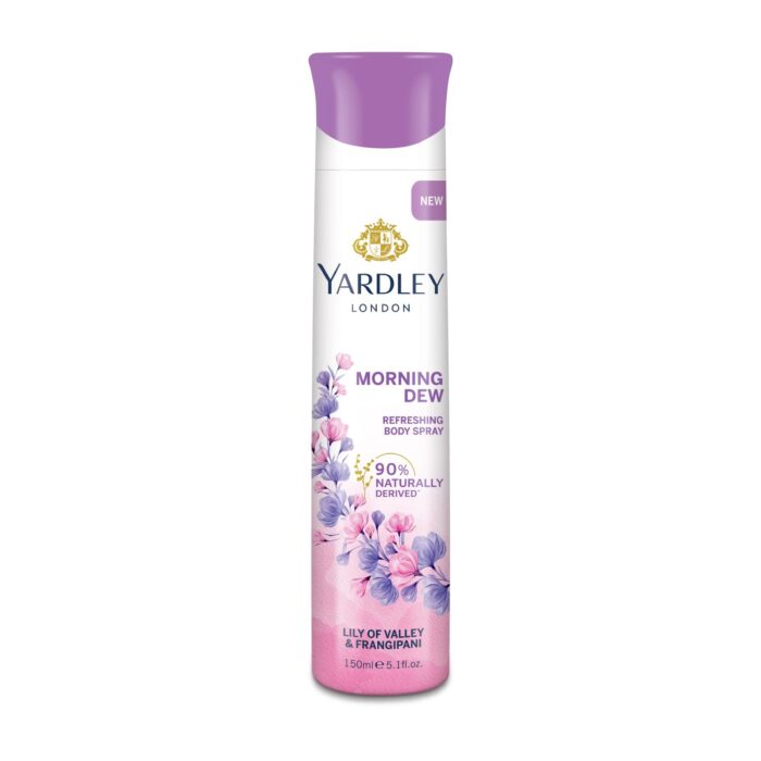 Yardley London Morning Dew Refreshing Deodorant Body Spray for Women, 150 ml