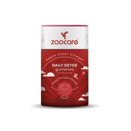 Zaocare Daily Detox Gummies For Men & Women | Supports Healthy Weight Management, Gut Health, Digestion, Detox & Cleansing with Apple Cider Vinegar| 30 Gummies Pack (1 Gummy Daily)