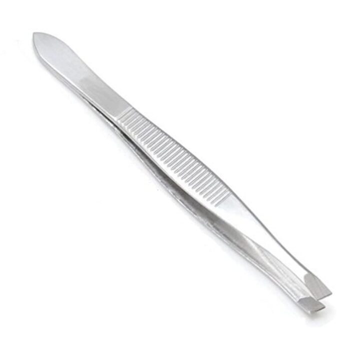 Zhunmun Flat Tip Tweezer & Plucker for Upper Lip, Eyebrows & Blackhead - Set of 1 | Tweezers Set | Tweezers For Hair Removal