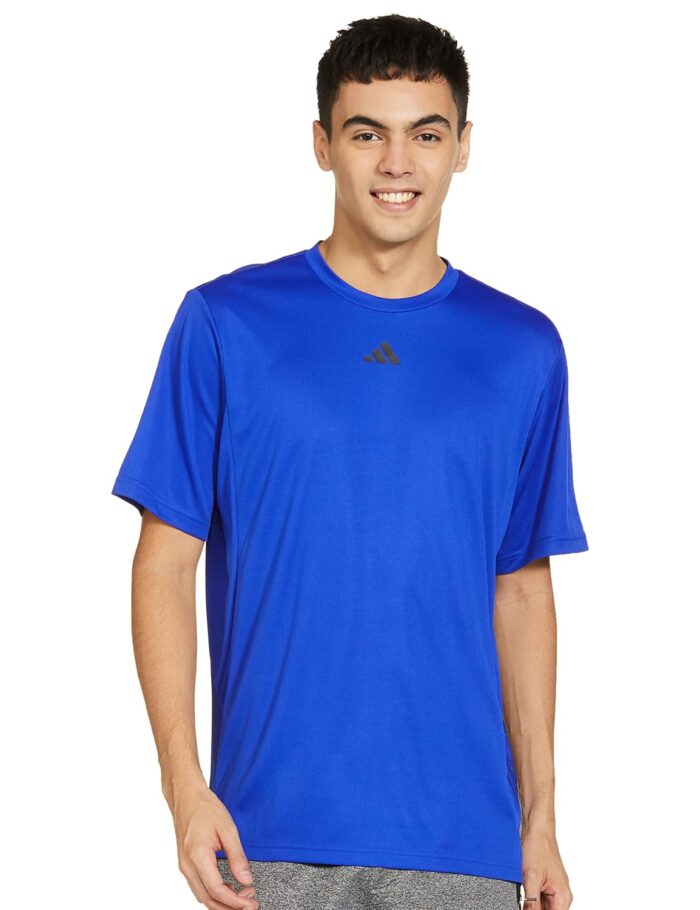 adidas Men's Solid Regular Fit T-Shirt