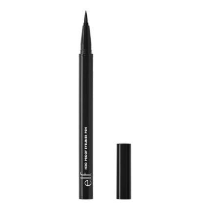 e.l.f. H2O Proof Eyeliner Pen, Felt Tip, Waterproof, Long-Lasting, High-Pigmented Liner For Bold Looks, Vegan & Cruelty-Free, Jet Black. 0.02 Fl Oz