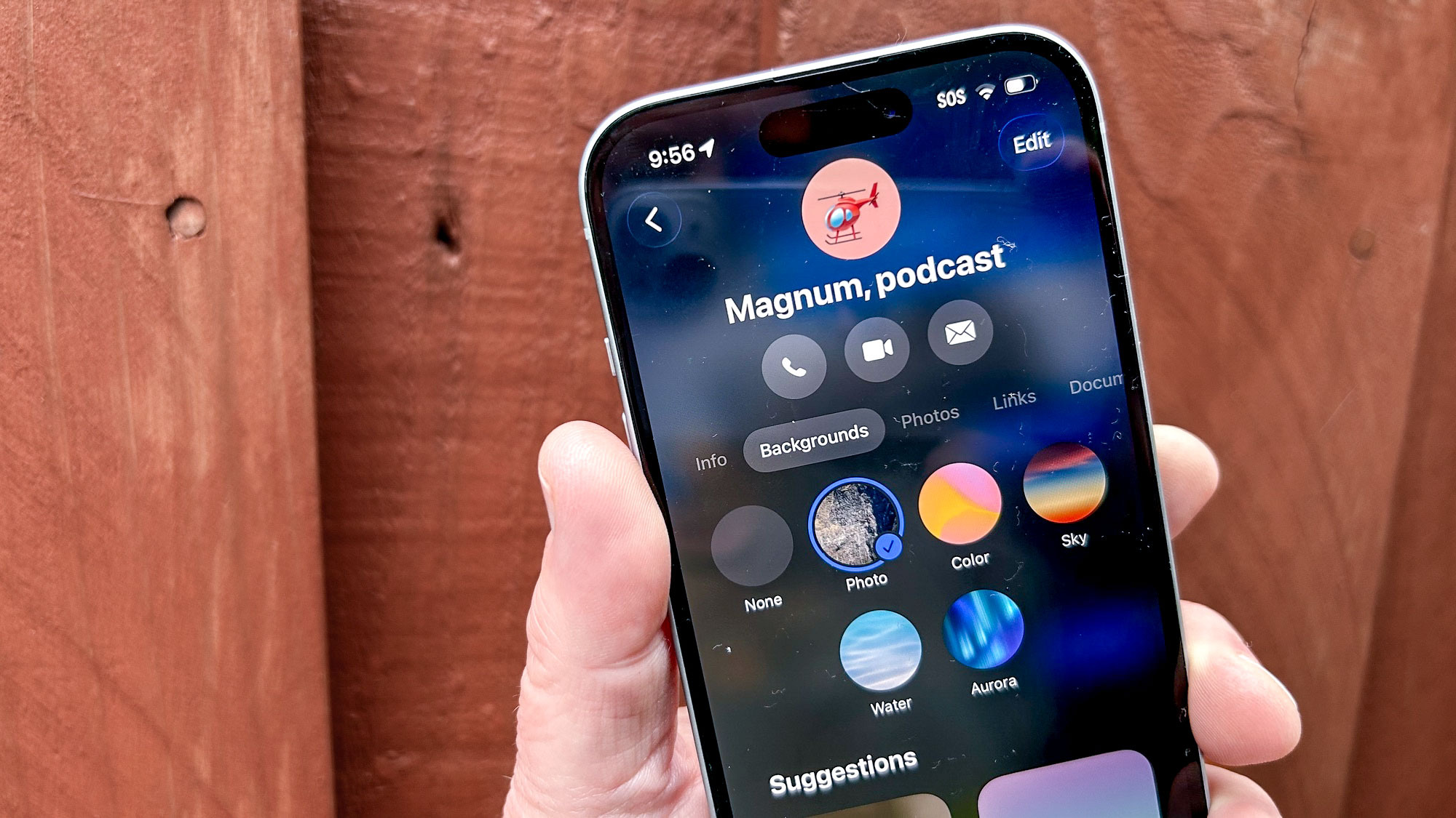 iOS 26 Messages App on an iPhone 15