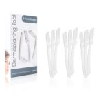 jasclair Dermaplaning Tool Practical Eyebrow, Face and Peach Fuzz Hair Removal Razors for Women, Helps Exfoliate and Smooth the Skin - Bonus Ebook Included for Simple Instructions -9 Count
