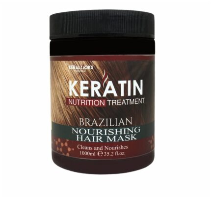 keralooks professional Keratin Brazilian Nourishing For All Types Hair Mask (Unscented, 1000Ml), 1 Count
