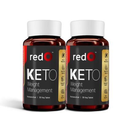 redO Keto Fat Burner 60 Tablets, Weight Loss Supplement With Garcinia Extract, Green Coffee Beans,Green Tea Extract & L-Carnitine | Metabolism Booster, Fat Burner For Men & Women (Pack of 2)