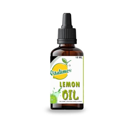 vitalimes Steam Distilled Lemon Essential Oil for Aromatherapy - 15ml