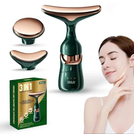 Face Slimming & Uplift Wand, 3 in 1 Neck, Eyes & Face Massager, Face Massager Machine For Facial, Thermal And Vibration Technologies for Skin Care Improve Glowing Skin, Smooth, Tightening Skin T80