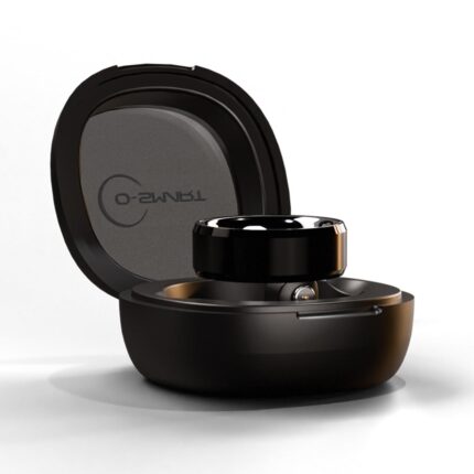 Vintron O-Smart Ring – Health & Fitness Tracker, Heart Rate Monitoring, SpO2, Stress Levels, Menstrual Cycle, Sleep Tracking, Family Montoring (Ceramic Black, 8)