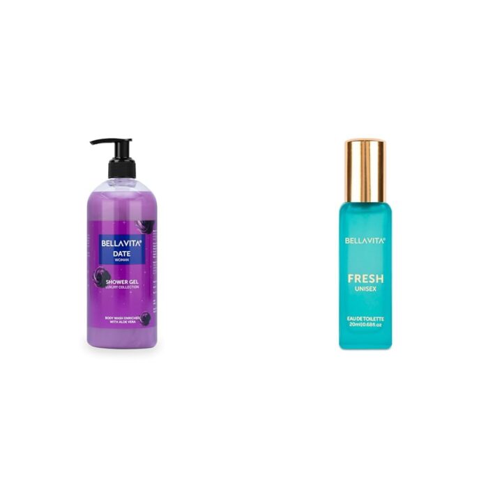 Bella Vita Luxury Date Woman Body Wash Refreshing Shower Gel for Deep Cleansing Hydrating Moisturising Softer & Smoother Skin with Aloe Vera 500 Ml FRESH Unisex Eau De Toilette Perfume