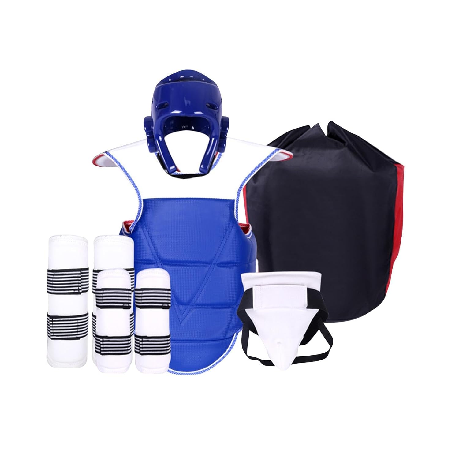 SAZ DEKOR 5Pcs Boxing Body Protector Taekwondo Protection Gear for Fitness Martial Art XL Man