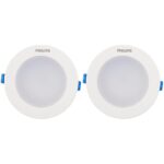 Philips Starfit 10 watt Concealed JB LED downlighter for Ceiling with 3 inch Cut-Out (Natural White, Pack of 2)