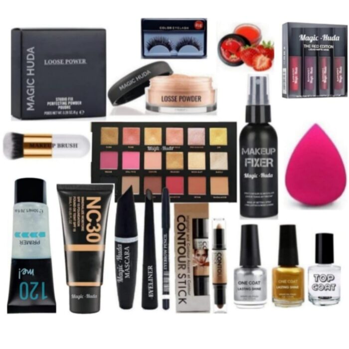 Magic Huda Makeup Combo Kit For Women & Girls All Beauty Products In 1 Box For women girls & women. (Set of 15)