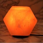 Josan Brothers Natural Air Purifier Ionizer Himalayan Salt Lamp - Organic Pink Rock Salt Table Lamp Electric - Vastu, Feng Shui, Home Decor, Pack of 1 (Diamond Shape Lamp)