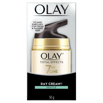 Olay Total Effects Anti Ageing Skin Cream (Moisturizer)| Fights 7 Signs of Ageing | With Niacinamide and Green Tea Extracts | Normal, Oily, Dry, Combination Skin | 50g (Gentle Day Cream)