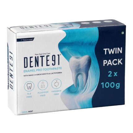 Dente91 Enamel Pro Toothpaste| Sensitivity Relief | Repairs Cavities | Fights Gum Disease | Reduces Bad Breath | Strengthens Enamel | Pack of 2, 2 X 100g