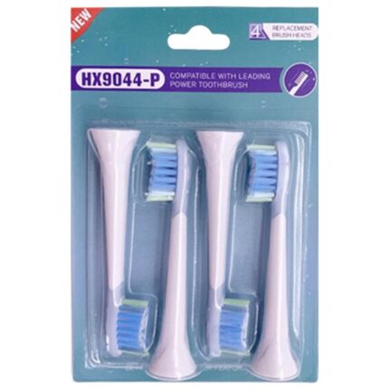 SAZ DEKOR® Replacement Toothbrush Heads Pack of 4 for Phillips Sonicare HX9044