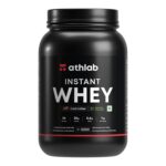 Athlab (by Nutrabay) Instant Whey Protein| Naturally Flavoured & Sweetened with Monk Fruit | No Preservatives, 25g Protein - Cold Coffee, 1 kg
