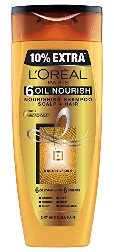 L'Oreal Paris 6 Oil Nourish Shampoo, 360ml (With 10% Extra)
