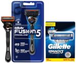 Gillette Proglide Men's Grooming Razor with Flexball Technology - Adapts to Facial Contours (1 pc) & Mach Turbo 3 Shaving Blades- Pack of 10 (Cartridges)