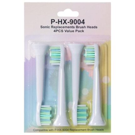 UJEAVETTE® Replacement Toothbrush Heads Pack of 4 for Phillips Sonicare HX9004