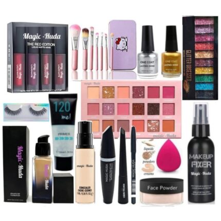 HUDA ZONE HD Professional Makeup Combo Kit For Women & Girls All Products In 1 Box For girls and women. Waterproof Bridal Makeup kit (Set of 16).