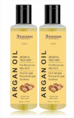 Jomsom Ayurvedic Moroccan Argan Hair Oil with Moroccan Argan Oil to Strengthen Dull & Hair | 100% Vegan | Cruelty Paraben Silicones Free (400ML)