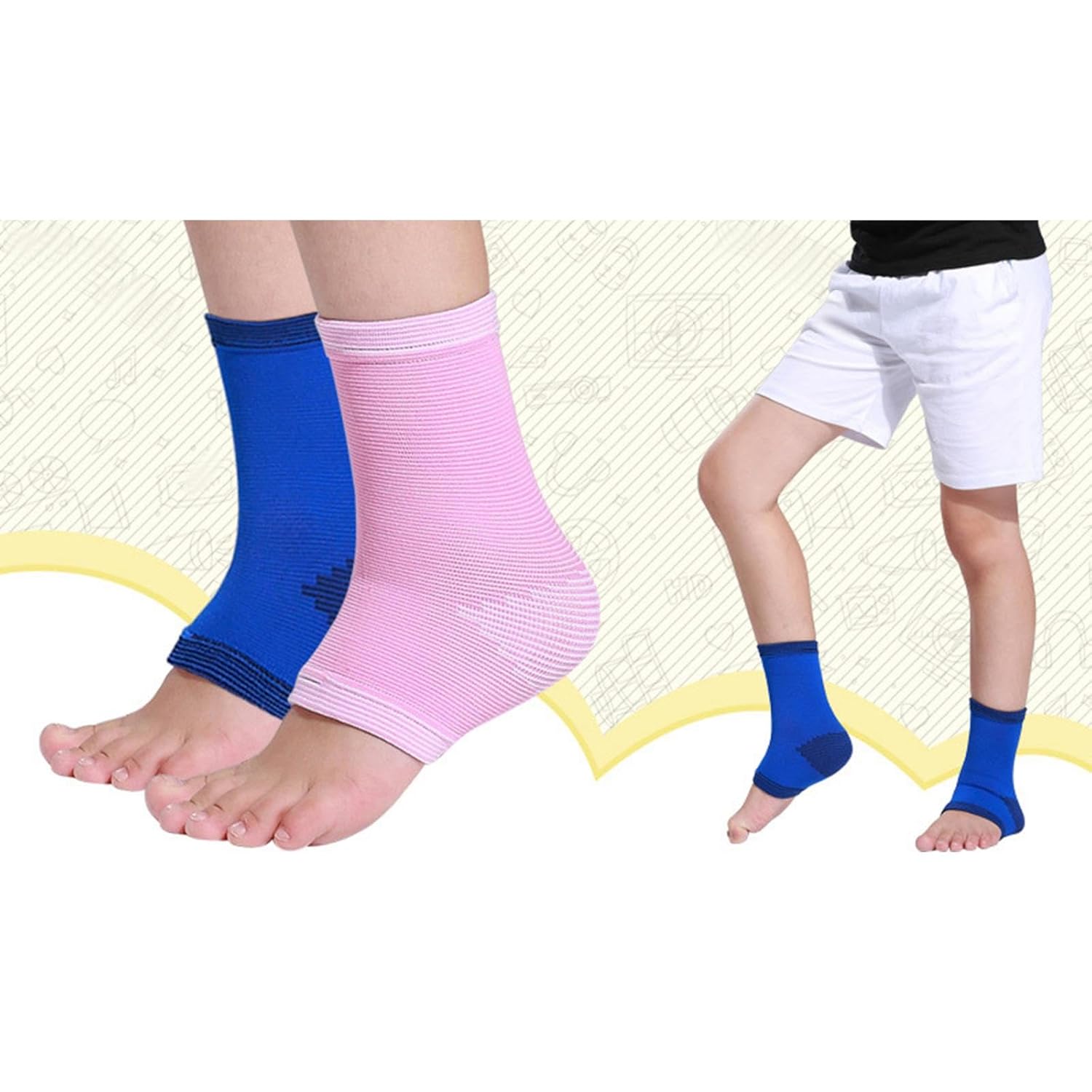 SAZ DEKOR 3xAnkle Wrist Protection for Kids Wrist Guard for SAZ DEKOR 3xAnkle Wrist Protection for Kids Wrist Guard for Kicking Taekwondo Kickboxing Pink