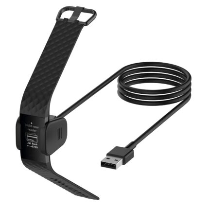 (2 Pack) Charger Compatible for Fitbit Charge 3 Replacement Fast Charging Cable Cradle Station for Fitbit Charge3 Smartwatch(1.6 feet + 3.3 feet )