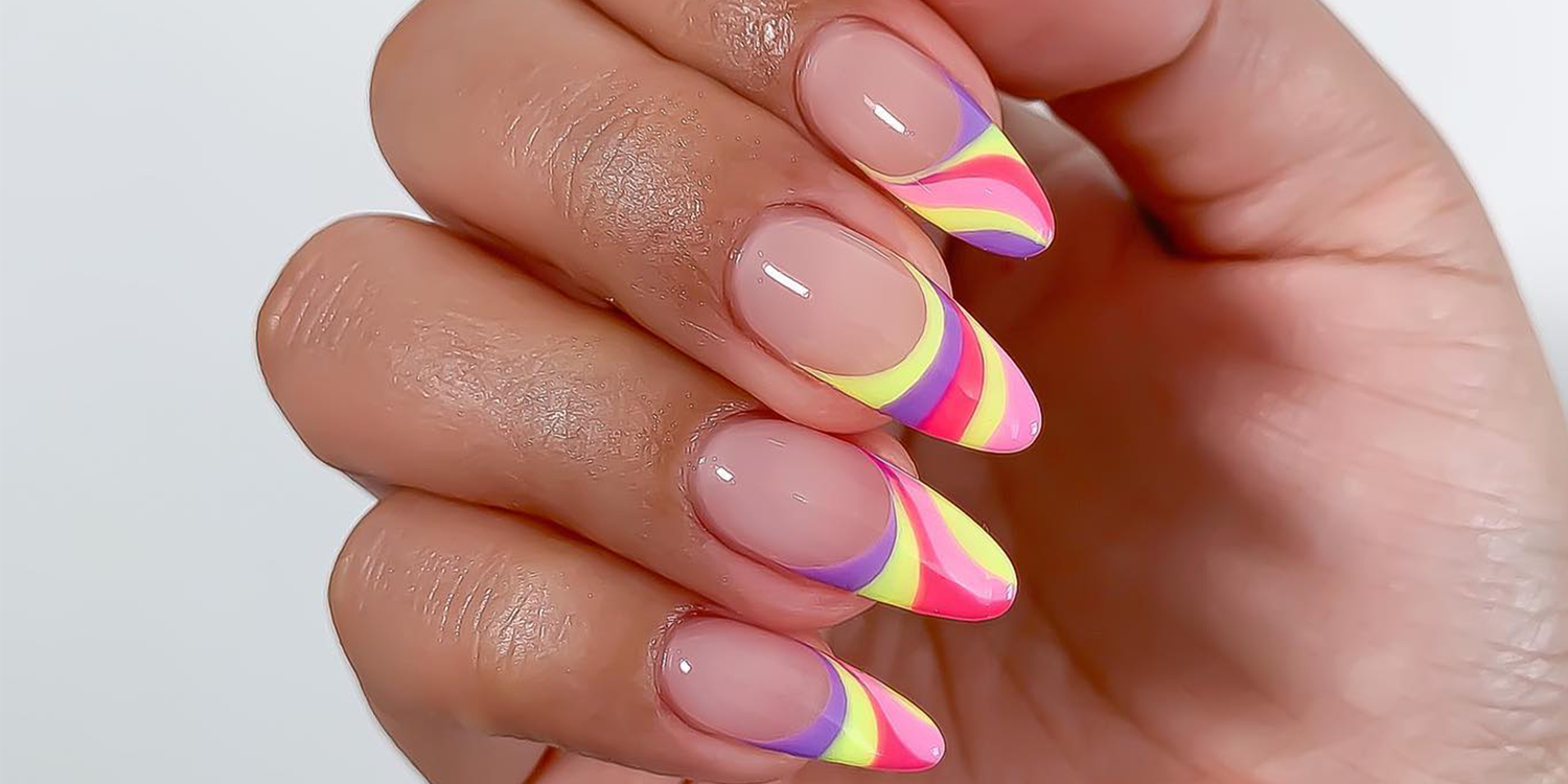 20 Colorful French Manicure Ideas for an Endless Summer